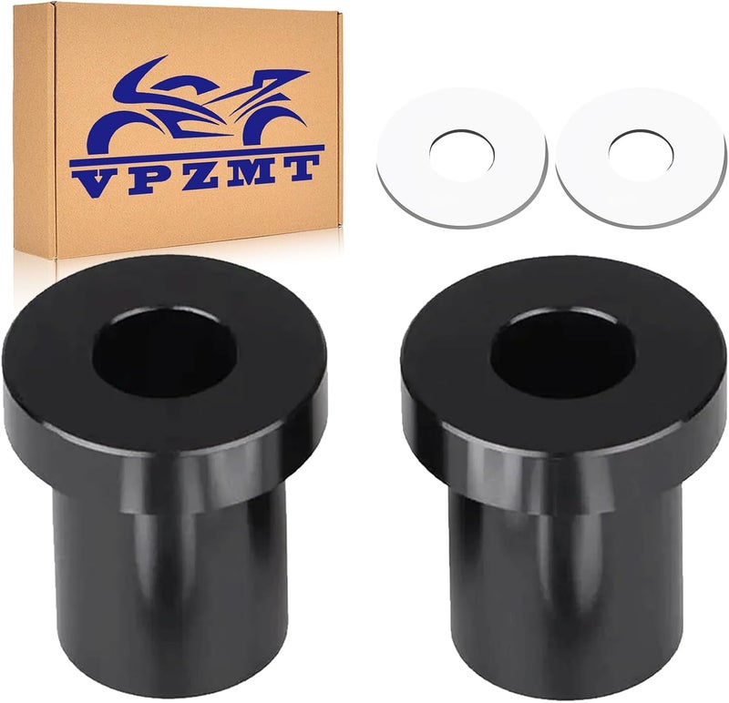 VPZMT Solid Billet Handlebar Riser Bushings for Harley Touring/Street Glide/Electra Glide/Road Glide/Road King/Tri Glide/Softail/Fat Boy/Fat Bob/Heritage Classic/Low Rider (Solid Billet-Black) - Image 1